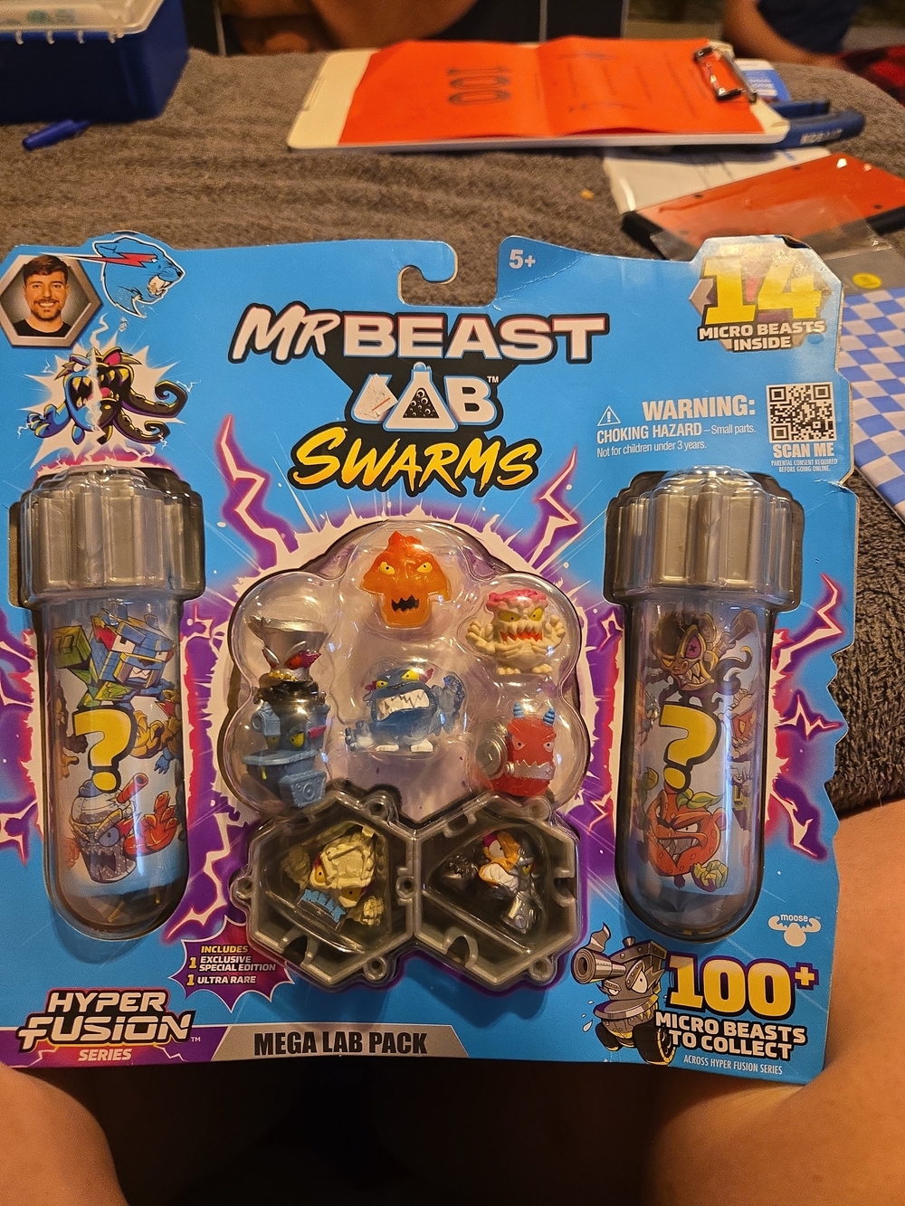LAB Swarms Mega Lab Pack - Blue Micro Beasts Toy Set #484